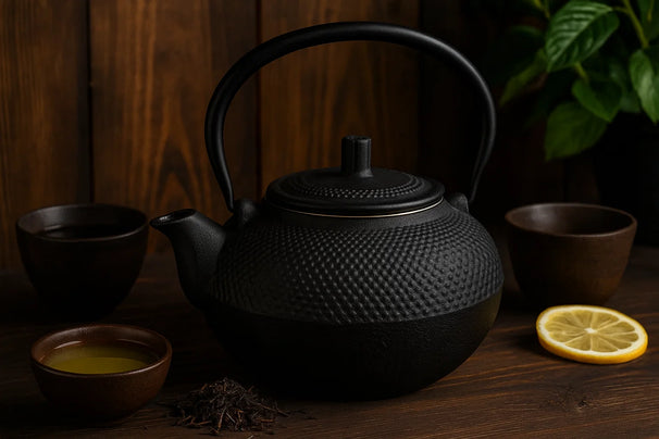 Cookinglife Theepot - Gietijzer - Sort - 1.5 liter