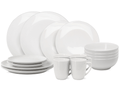 Cookinglife Serviesset Aardewerk Hvid 16-delt / 4 personer - 4 middagstallerkener, 4 morgenmadstallerkener, 4 skåle og 4 krus