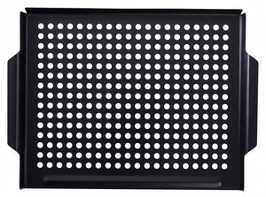 Cookinglife BBQ Grillplade Fire & Flavour 38 x 28 cm - Non-Stick Metal - Velegnet til BBQ