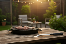 Cookinglife BBQ Vork Fire & Flavour RVS 42 cm - Grillvork for Kød og Grøntsager