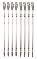 Cookinglife BBQ Spiezen Fire & Flavour RVS 41 cm - Sæt med 8 Grill Spyd