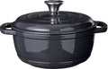 Cookinglife Braadpan med deksel - Heritage Cast Gietijzer - Grå - ø 22 cm / 2.4 Liter - emaljeret non-stick belægning