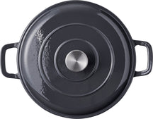 Cookinglife Braadpan med deksel - Heritage Cast - Gietijzer - Grå - ø 28 cm / 5.1 Liter - emaljeret non-stick belægning