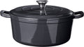 Cookinglife Braadpan med deksel - Heritage Cast - Gietijzer - Grå - ø 28 cm / 5.1 Liter - emaljeret non-stick belægning