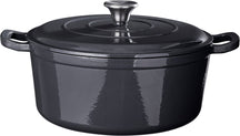 Cookinglife Braadpan med deksel - Heritage Cast - Gietijzer - Grå - ø 28 cm / 5.1 Liter - emaljeret non-stick belægning