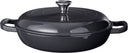 Cookinglife Braadpan med deksel - Heritage Cast - Gietijzer - Grå - ø 30 cm / 2.6 Liter - emaljeret non-stick belægning