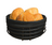 Cookinglife Brødkurv Sort Metal ø 23 cm