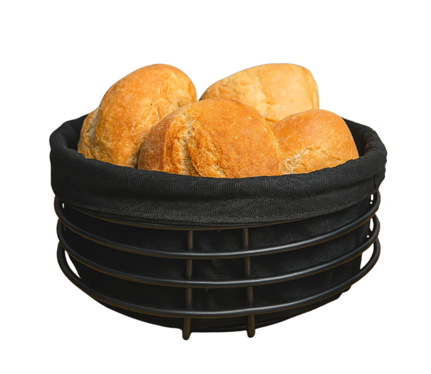 Cookinglife Brødkurv Sort Metal ø 23 cm
