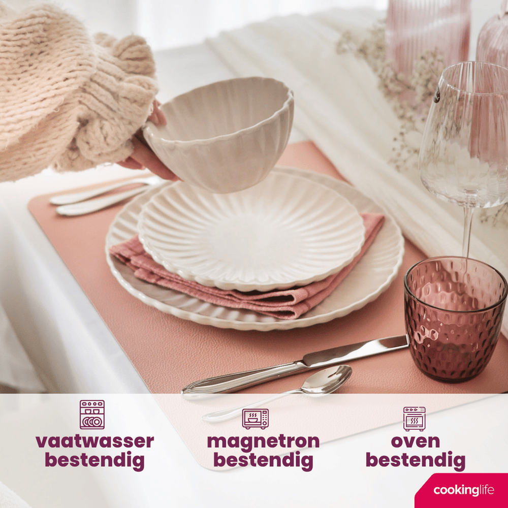 Cookinglife Serviesset Cardida Off White 18-delig / 6 personer - 6 middagstallerkener, 6 morgenmadstallerkener og 6 skåle