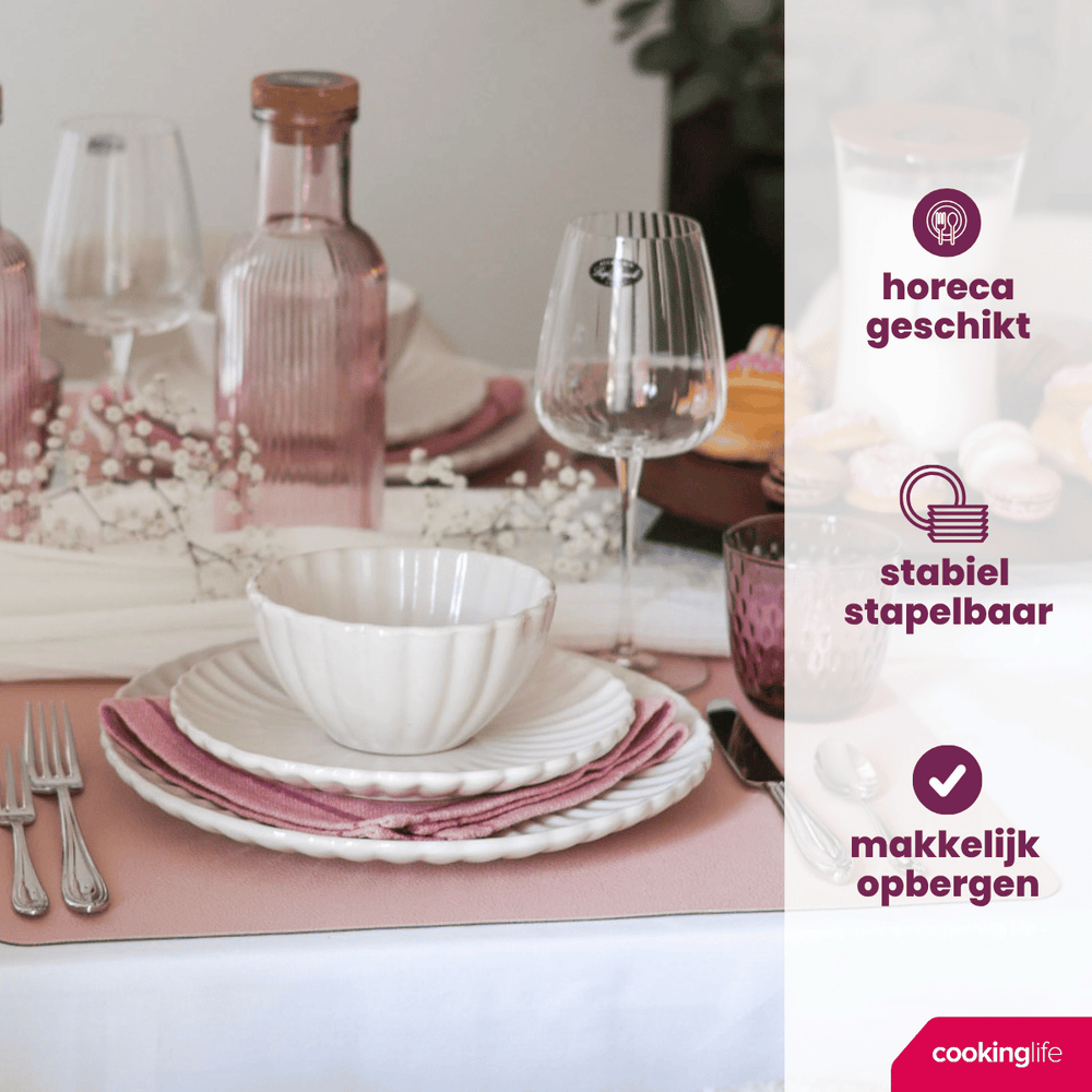 Cookinglife Suppeskåle / Skåle Cardida Off White ø 14 cm - 6 Stykker