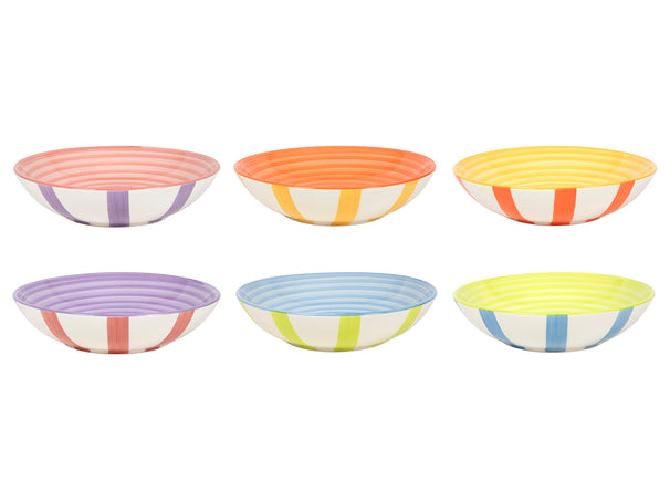 Cookinglife Dybe Tallerkener / Pastatallerkener Summer Vibes ø 21 cm - 6 stk.