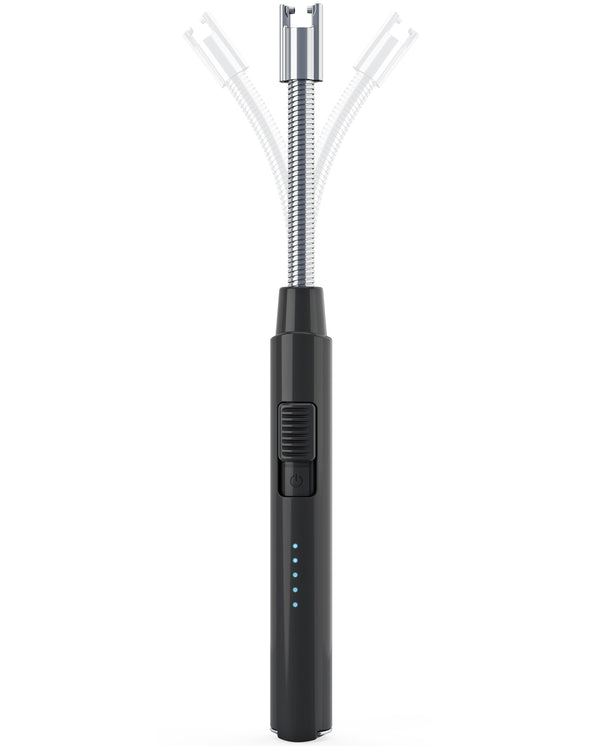 Cookinglife Elektriske Lighter - Bøjelig Lighter - USB genopladelig - Sort/Hvid