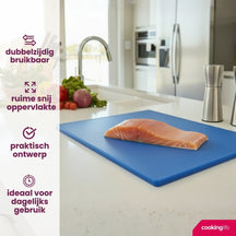 Cookinglife Snijplank HACCP Blauw 40 x 30 cm - til fisk