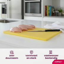 Cookinglife Skærebræt HACCP Gul 40 x 30 cm - til fjerkræ