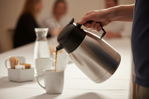 Cookinglife Termokande Dobbeltvægget RVS 1.5 Liter - Kaffe Kande til Varme og Kolde Drikke