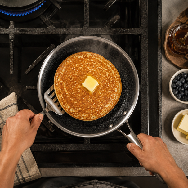Cookinglife Stegepande HexaCook - Hybridpande ø 20 cm - NON STICK - egnet til alle varmekilder - keramisk non-stick belægning