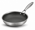 Cookinglife Stegepande HexaCook - Hybrid Pande ø 24 cm - NON STICK - egnet til alle varmekilder - keramisk non-stick belægning