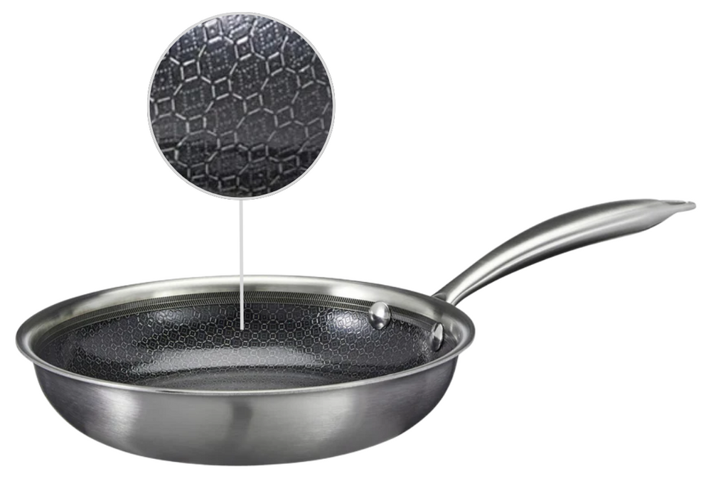 Cookinglife Stegepande HexaCook - Hybrid Pande ø 24 cm - NON STICK - egnet til alle varmekilder - keramisk non-stick belægning
