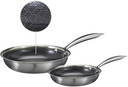 Cookinglife Koekenpannenset HexaCook - Hybride Pan 2-Delig ø 24 & 28 cm - NON STICK - egnet til alle varmekilder - keramisk non-stick belægning