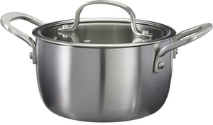 Cookinglife Kookpan Signature Steel - RVS - ø 16 cm / 1.2 Liter - egnet til alle varmekilder