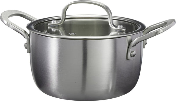 Cookinglife Kookpan Signature Steel - RVS - ø 16 cm / 1.2 Liter - egnet til alle varmekilder