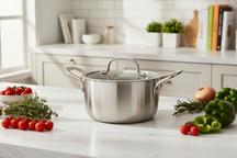 Cookinglife Kookpan Signature Steel - RVS - ø 16 cm / 1.2 Liter - egnet til alle varmekilder