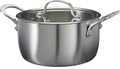 Cookinglife Kookpan med Glazen Deksel Signature Steel - RVS - ø 20 cm / 2.2 Liter - egnet til alle varmekilder