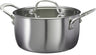 Cookinglife Kookpan med Glazen Deksel Signature Steel - RVS - ø 20 cm / 2.2 Liter - egnet til alle varmekilder