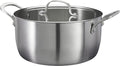 Cookinglife Kookpan med Glazen Deksel Signature Steel - RVS - ø 24 cm / 4 Liter - egnet til alle varmekilder