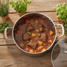 Cookinglife Kookpan med Glazen Deksel Signature Steel - RVS - ø 24 cm / 4 Liter - egnet til alle varmekilder
