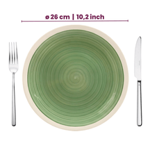Cookinglife Serviesset Oceanico Grøn 12-delt / 4 Personer - 4 middagstallerkener, 4 morgenmadstallerkener og 4 skåle