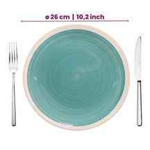 Cookinglife Serviesset Oceanico Turquoise 24-delig / 8 Personen - 8 dinerborden, 8 ontbijtborden og 8 skåle
