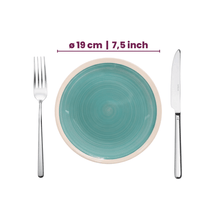 Cookinglife Serviesset Oceanico Turquoise 24-delig / 8 Personen - 8 dinerborden, 8 ontbijtborden og 8 skåle