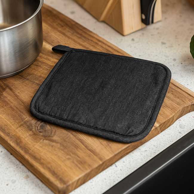 Cookinglife Pannenlap Jeans Grijs 20 x 20 cm