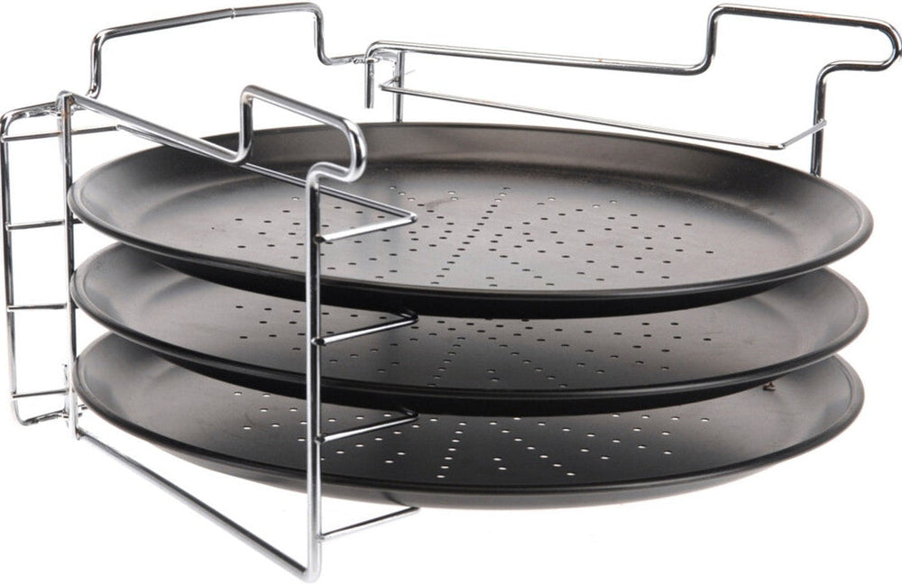 Cookinglife Pizza Bakplate Ø 32 cm Metal - Non Stick Sæt 4-delt