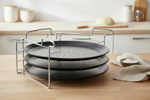 Cookinglife Pizza Bakplate Ø 32 cm Metal - Non Stick Sæt 4-delt