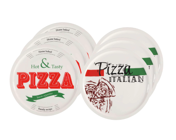 Cookinglife Pizzabord Buon Appetito ø 30 cm - 6 stuks