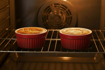 Cookinglife Ramekins / Soufflébakje / Creme Brulee Schaaltjes - Rød - Porcelæn - ø 11 cm - 2 Styk