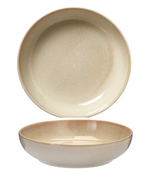 Cookinglife Dybe Tallerkener / Pastatallerkener Serene Sand ø 23 cm - Stentøj - 4 stk.