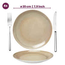 Cookinglife Serviesset Serene Sand 12-delig / 4 personer - 4 middagstallerkener, 4 morgenmadstallerkener og 4 skåle