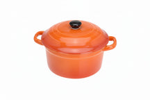 Cookinglife Serveringspande med låg Orange - Porcelæn - ø 10 cm / 300 ml