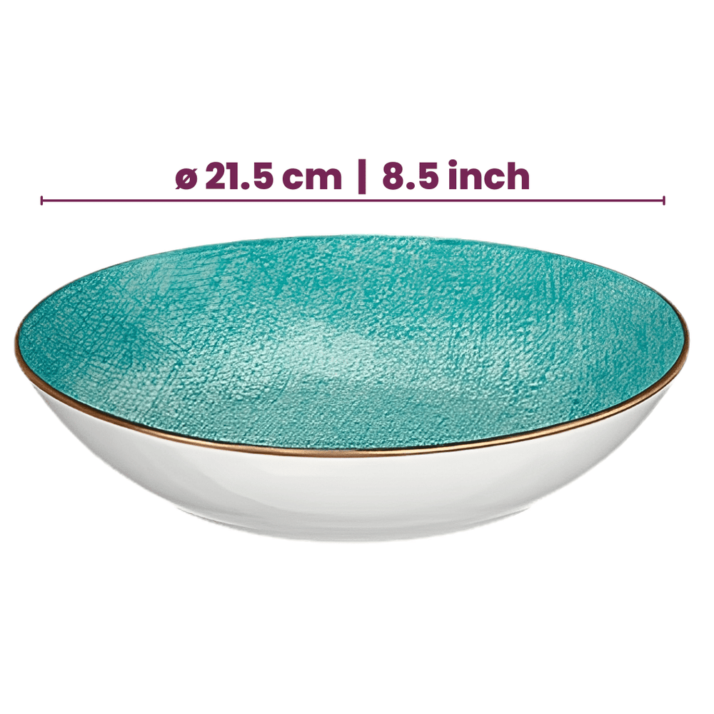 Cookinglife Serviesset Denim Bali Porselein 24-delig / 8 personer - 8 dinerborden, 8 ontbijtborden og 8 dybe boller