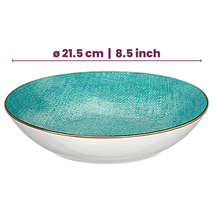 Cookinglife Serviesset Denim Bali Porselein 24-delig / 8 personer - 8 dinerborden, 8 ontbijtborden og 8 dybe boller