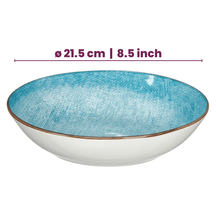 Cookinglife Serviesset Denim Ibiza Porselein 24-delig / 8 personer - 8 dinerborden, 8 ontbijtborden og 8 dybe boller