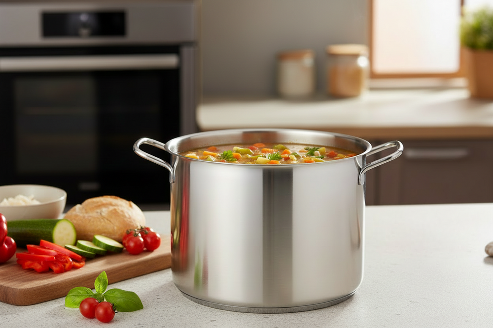 Cookinglife Soeppan Essential Steel RVS Ø 24 cm - 8.4 liter - egnet til alle varmekilder