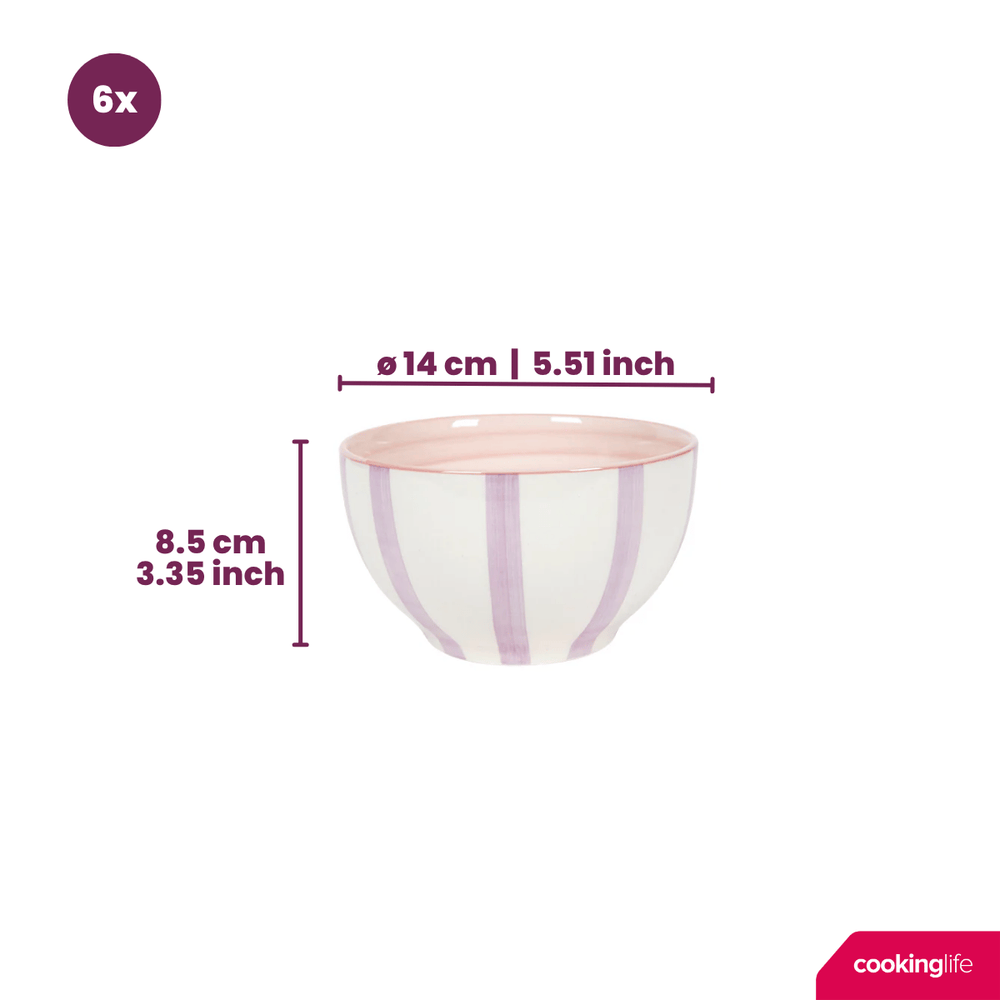 Cookinglife Suppeskåle / Skåle Spring Vibes ø 14 cm - 6 Stykker