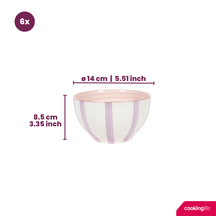 Cookinglife Suppeskåle / Skåle Spring Vibes ø 14 cm - 6 Stykker