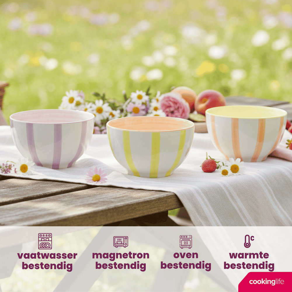 Cookinglife Suppeskåle / Skåle Spring Vibes ø 14 cm - 6 Stykker