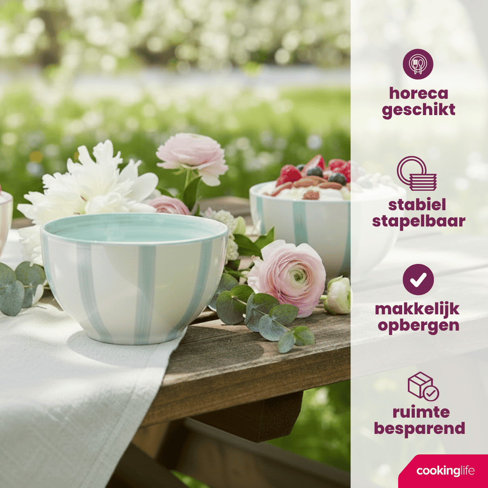Cookinglife Suppeskåle / Skåle Spring Vibes ø 14 cm - 6 Stykker