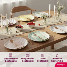 Cookinglife Morgenmadstallerkener / Desserttallerkener Spring Vibes ø 19 cm - 6 Styk